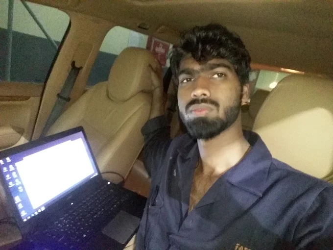 Dhiraj Sonar working on high-performance cars